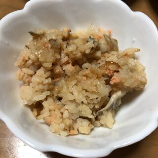 舞茸、鮭ご飯